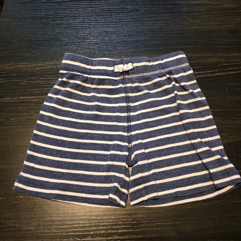 Carter's Blue and White Striped Kids Shorts